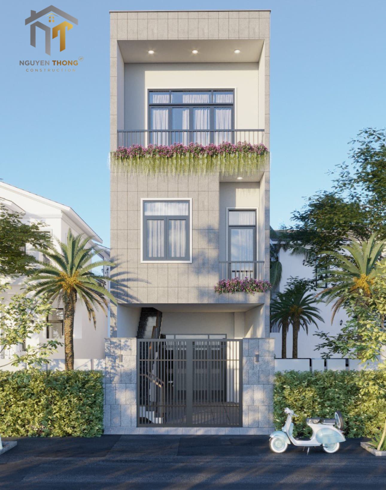 T’S House – Căn hộ 3 tầng tối giản & hiện đại giữa lòng Đà Nẵng
