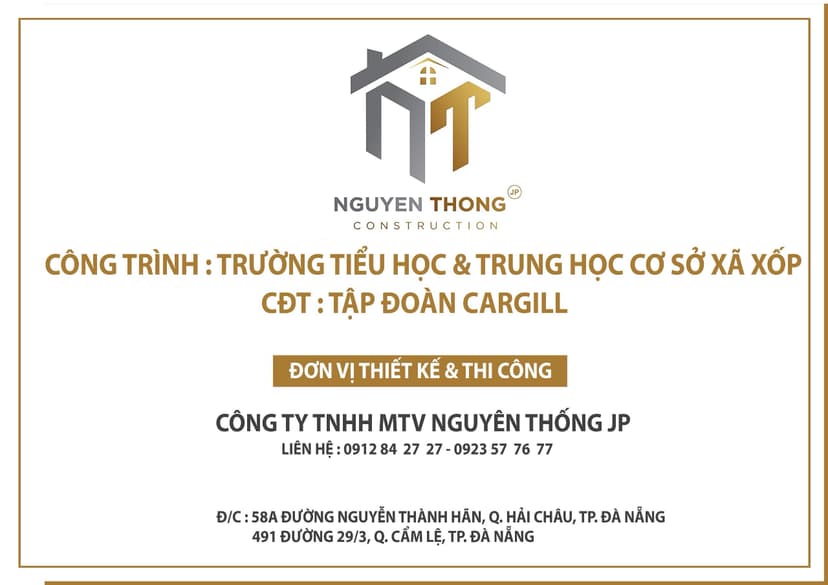 DỰ ÁN CẢI TẠO VÀ XÂY MỚI – TRƯỜNG TIỂU HỌC XỐP – KON TUM