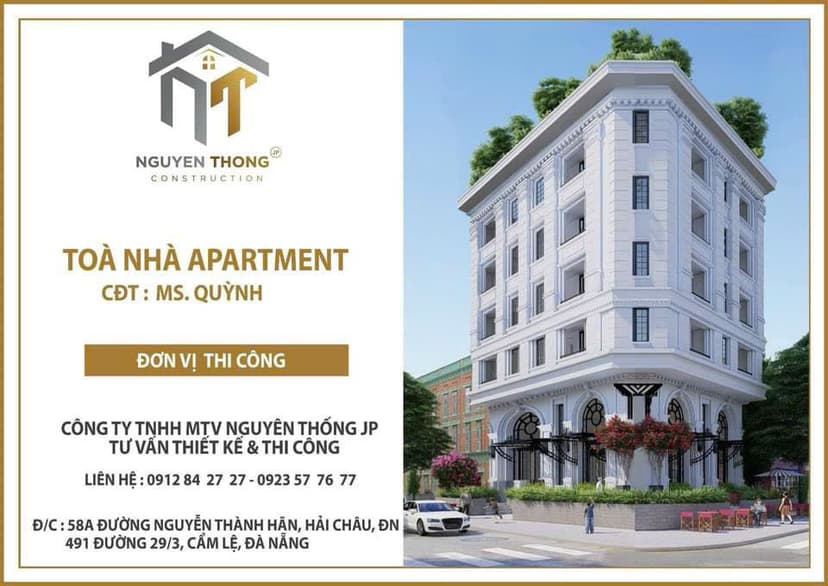 XÂY DỰNG CĂN HỘ 7 TẦNG HIỆN ĐẠI – GIẢI PHÁP TỐI ƯU CHO KHÔNG GIAN SỐNG VÀ KINH DOANH